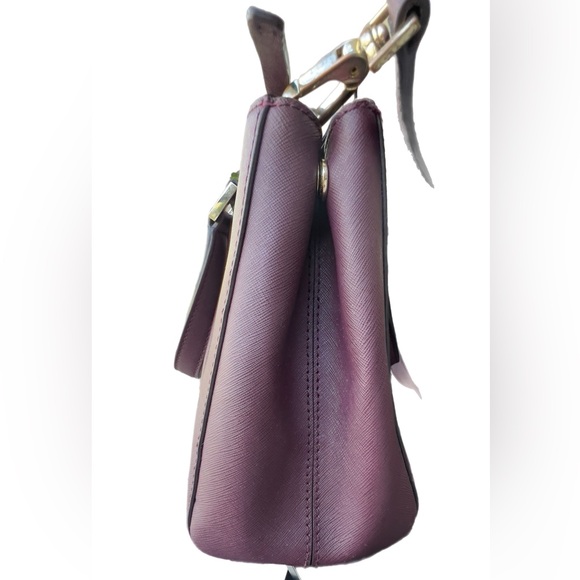 Kate Spade Burgundy Shoulder Cross Body Purse Bag Used Authentic - Picture 7 of 14